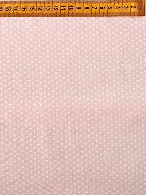 Tecido Rosa Bebê Com Estrelinhas 