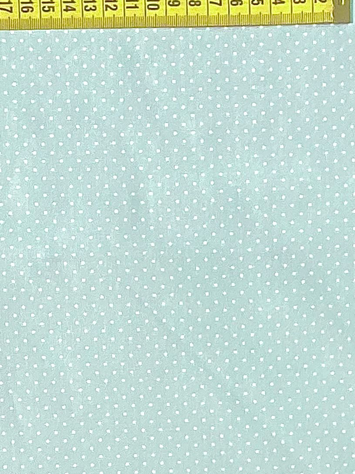 Tecido Azul Bebê Com Pintinhas 1