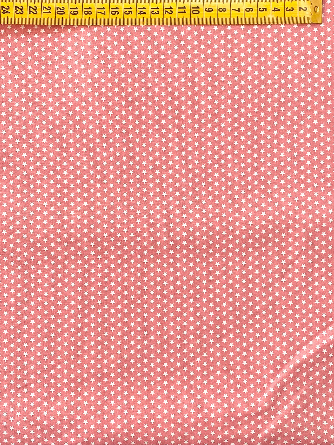 Tecido Rosa Velho Escuro Com Estrelinhas  1