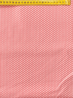 Tecido Rosa Velho Escuro Com Estrelinhas 