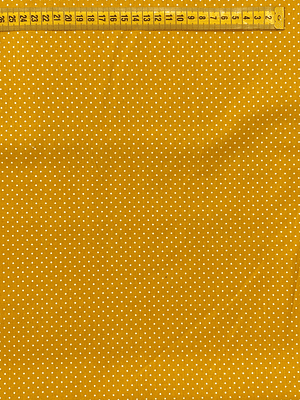 Tecido Amarelo Ocre Com Pintinhas 