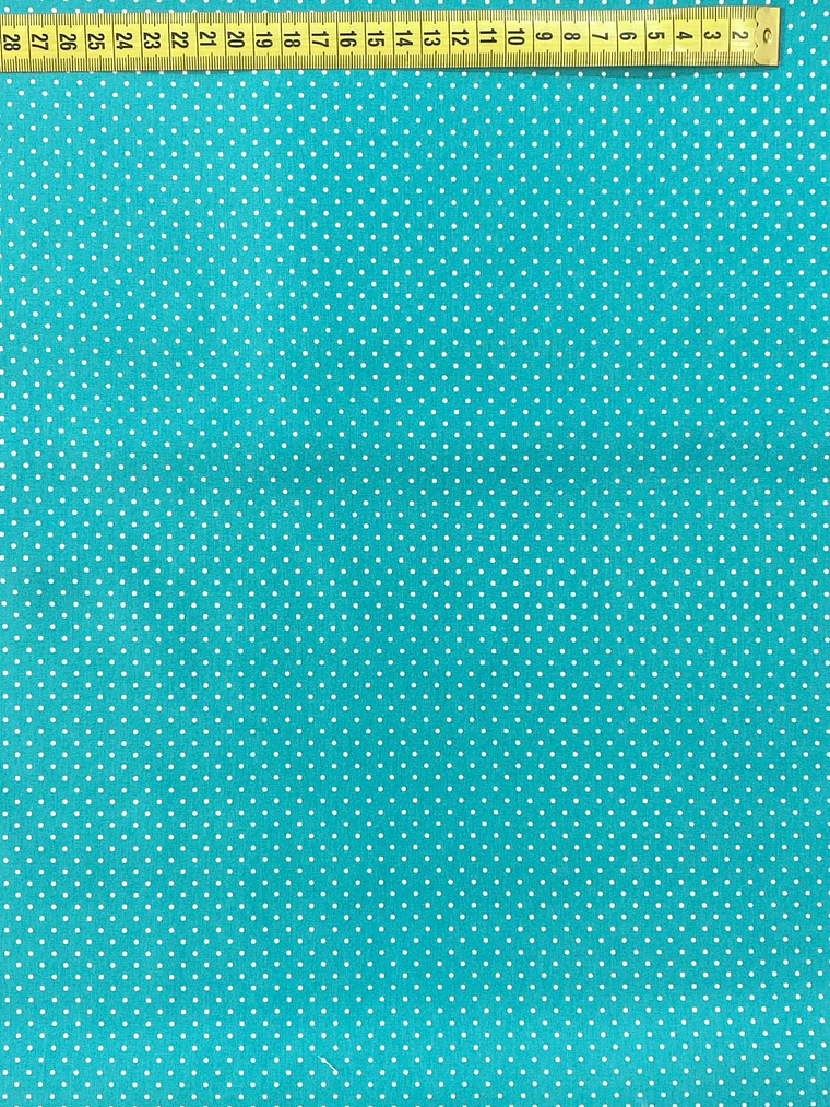 Tecido Azul Mar Com Pintinhas  1