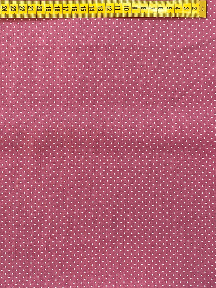 Tecido Rosa Malva Com Pintinhas 1