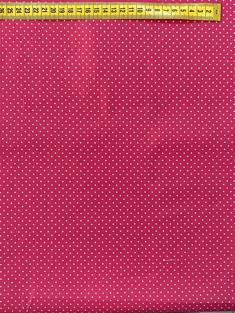Tecido Rosa Fúcsia Com Pintinhas   1
