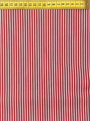 Tecido Listrado Vermelho  