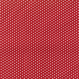 Tecido Vermelho Com Estrelinhas