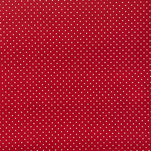 Tecido Vermelho Com Pintinhas 