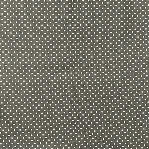 Tecido Cinzento Com Bolinhas 