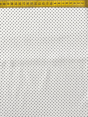 Tecido Branco Com Pintinhas Pretas