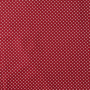 Tecido Vermelho Vinho Com Bolinhas 