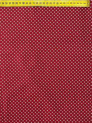 Tecido Vermelho Vinho Com Bolinhas 