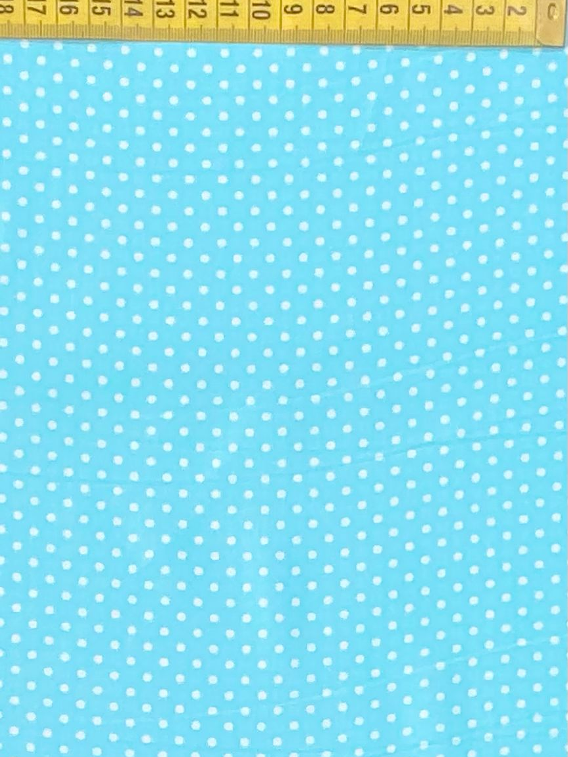 Tecido Azul Bebê Com Bolinhas  1