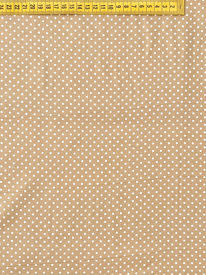 Tecido Creme Com Bolinhas 