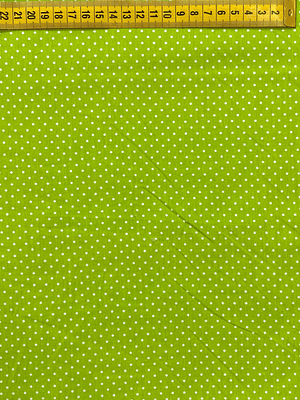 Tecido Verde Alface Com Pintinhas