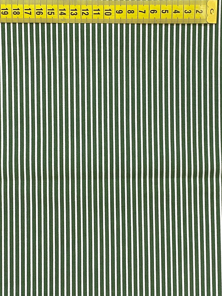 Tecido Listrado Verde Pinheiro  1