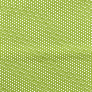 Tecido Verde Alface Com Estrelinhas