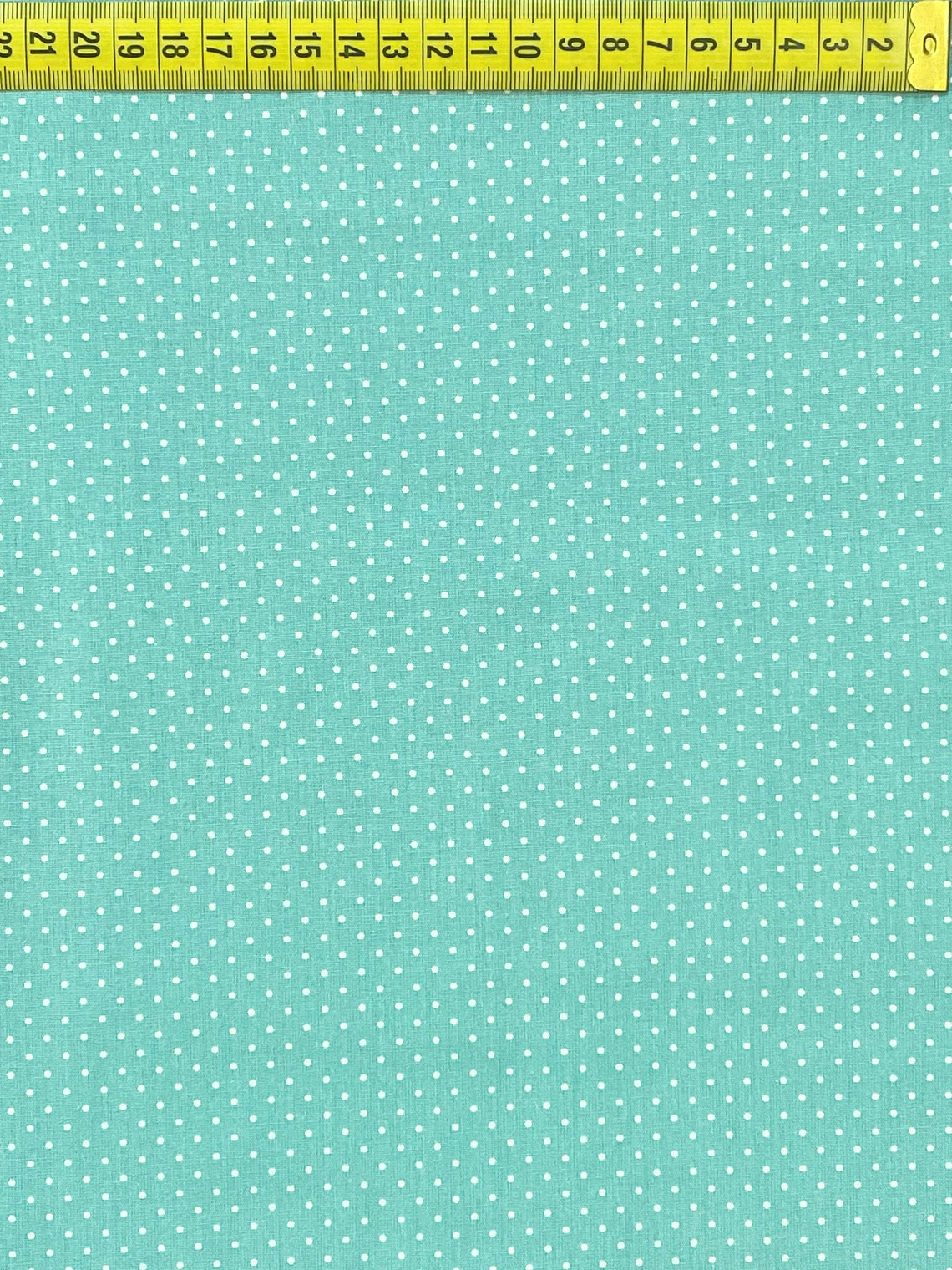 Tecido Verde Mar Com Pintinhas  1