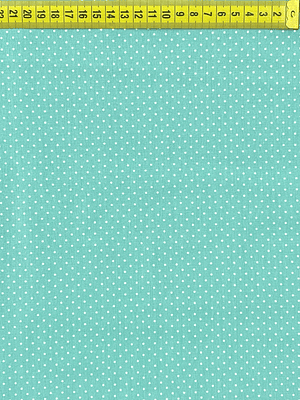 Tecido Verde Mar Com Pintinhas 
