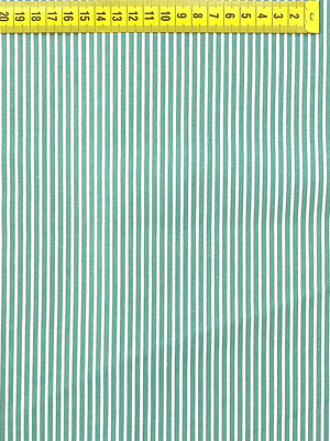 Tecido Listrado Verde Mar