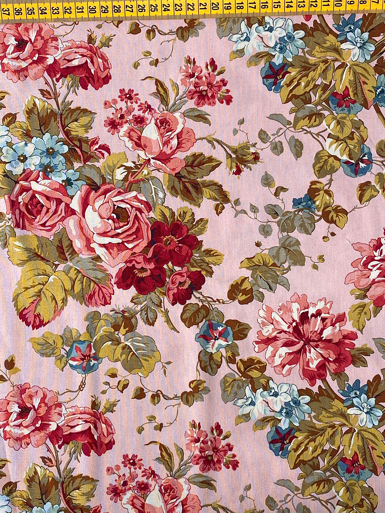 Tecido Rosa Floral  1