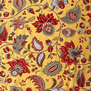 Tecido Amarelo Torrado Floral