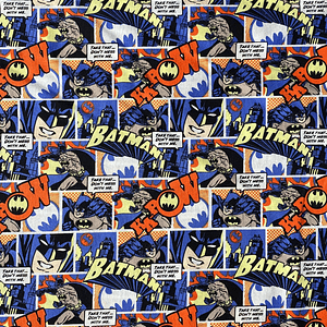 Tecido do Batman Estilo Banda Desenhada 