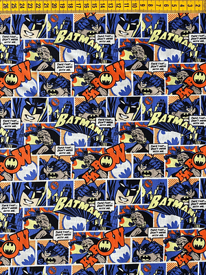 Tecido do Batman Estilo Banda Desenhada 