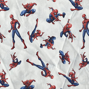 Tecido Do Homem Aranha Fundo Branco 
