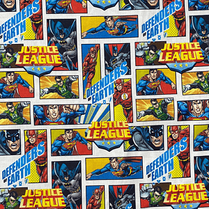 Tecido Liga Da Justiça 