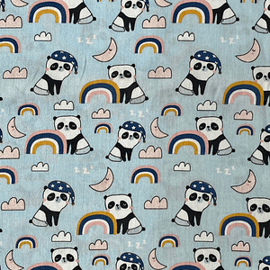 Tecido Com Pandinhas 
