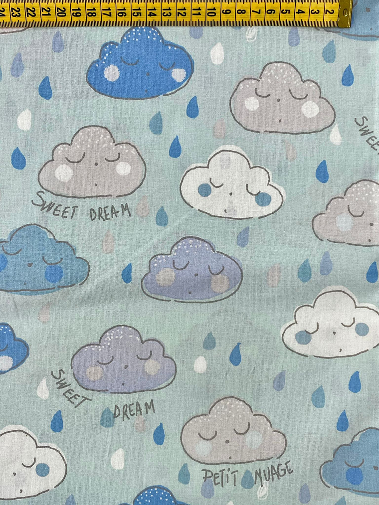 Tecido Com Nuvens  1