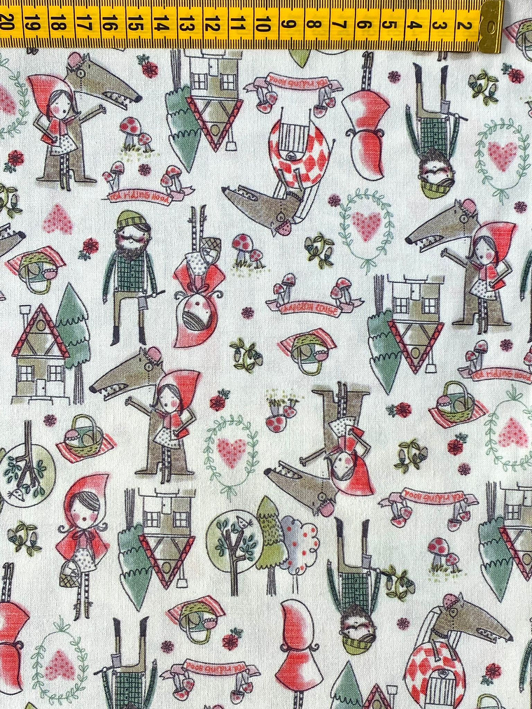 Tecido Da Capuchinho Vermelho  1