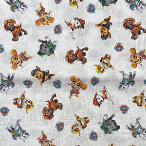 Tecido Da Patrulha Pata 