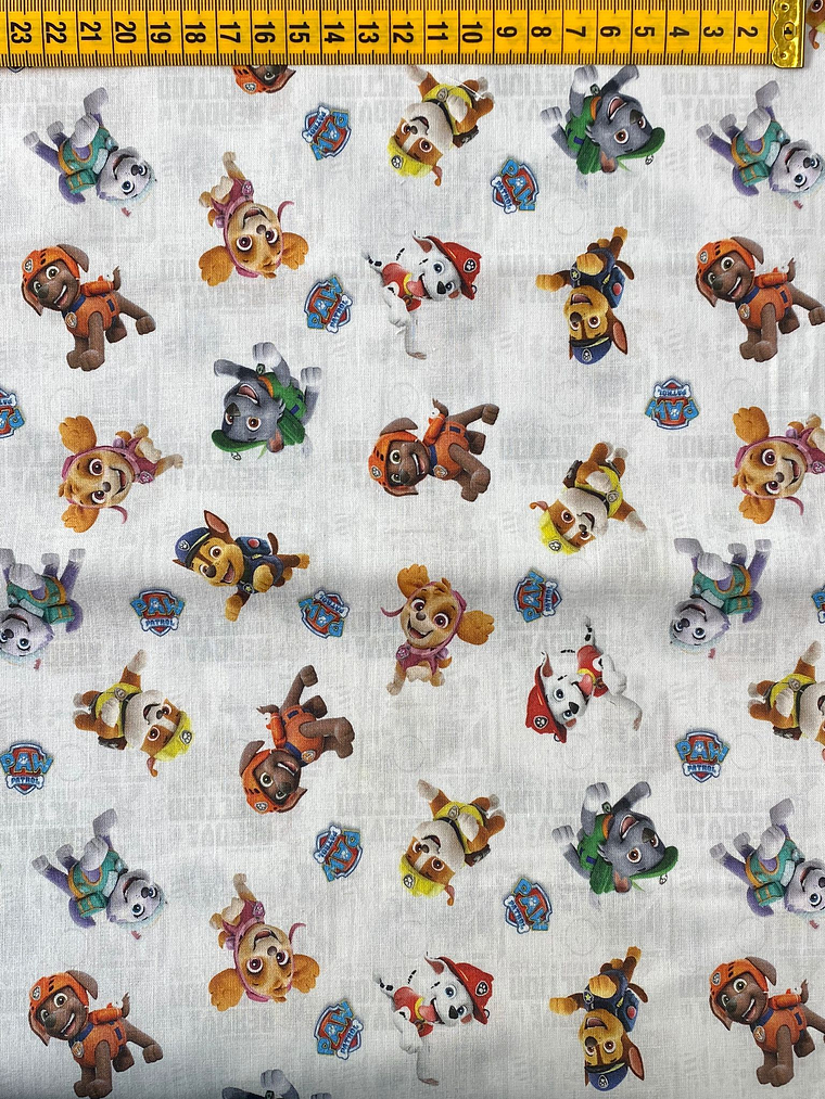 Tecido Da Patrulha Pata  1