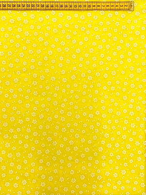 Feltro Amarelo Sol Com Flores 