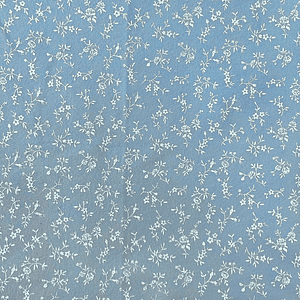 Feltro Azul Inverno Com Ramagens