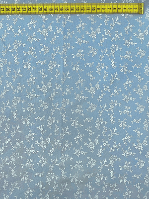 Feltro Azul Inverno Com Ramagens