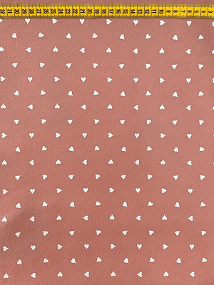 Feltro Rosa Velho Com Corações 