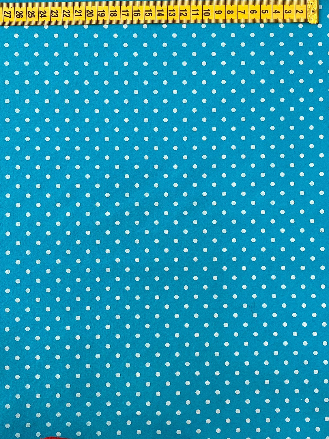 Feltro Azul Celeste Com Bolinhas  1