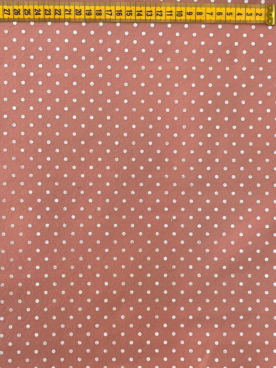 Feltro Rosa Velho Com Bolinhas  1