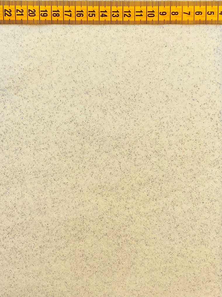 Feltro Cor De Marfim Com Purpurinas Pratas   1