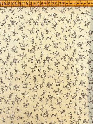 Feltro Cor De Marfim Com Ramagens 