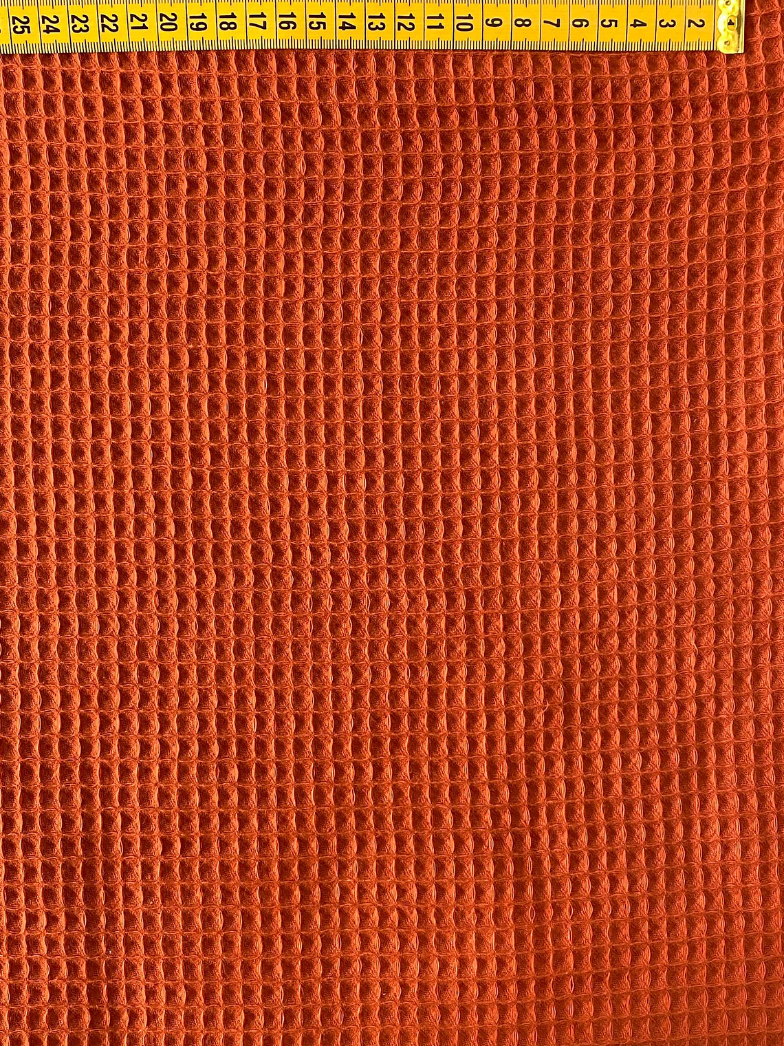 Tecido Waffle Terra Cota 1