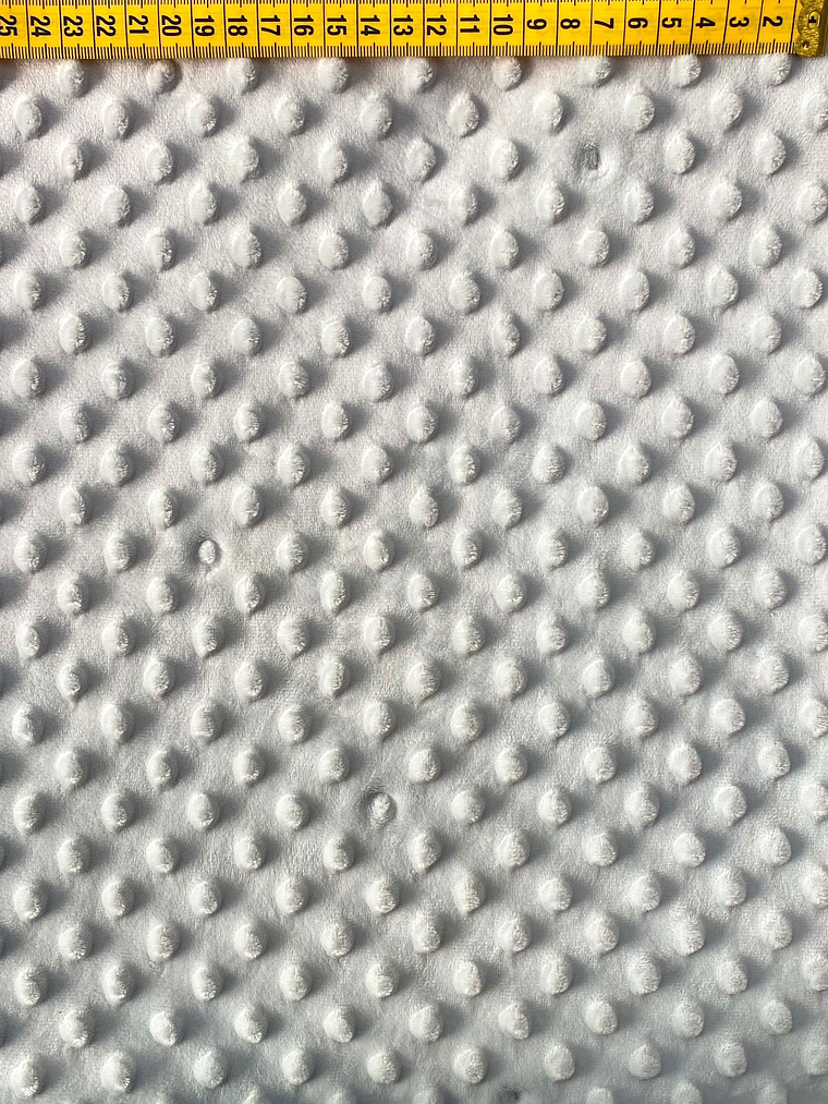 Tecido Minky Cinza  1