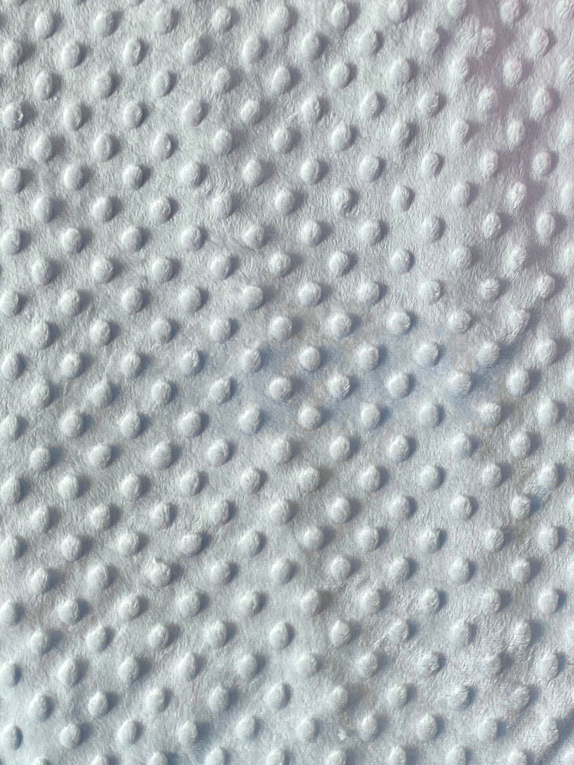 Tecido Minky Azul Bebe  1