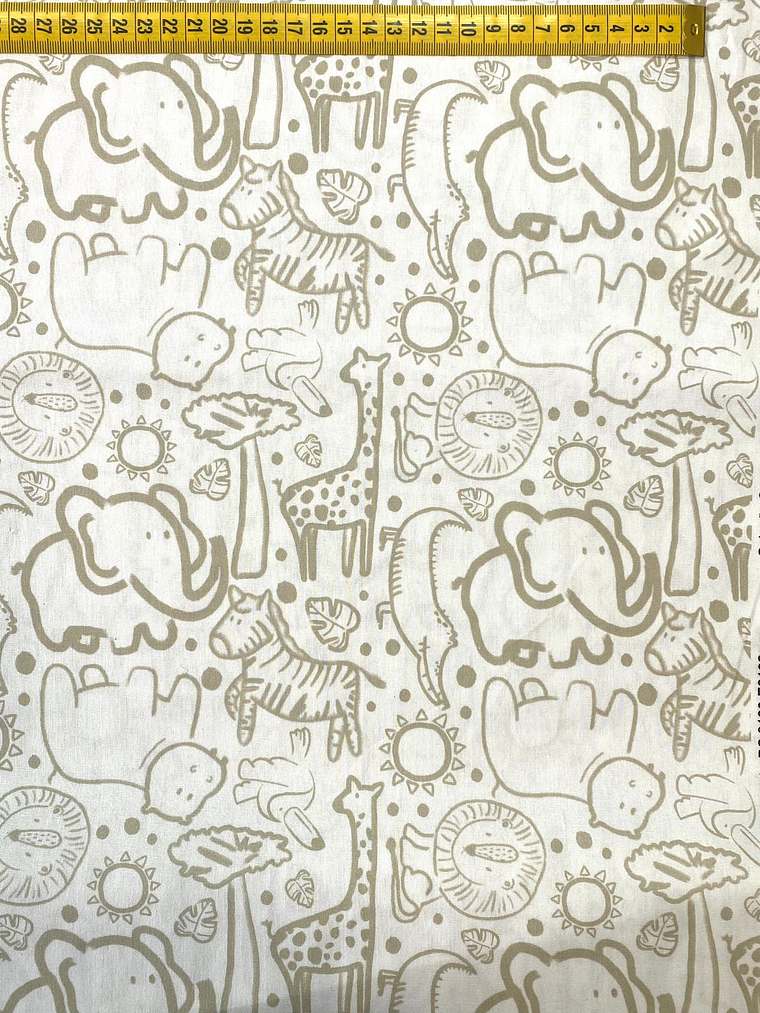 Tecido Com animais 3 1