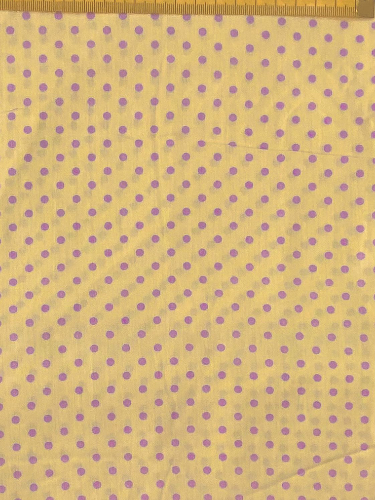 Tecido Amarelo Com Bolinhas 1