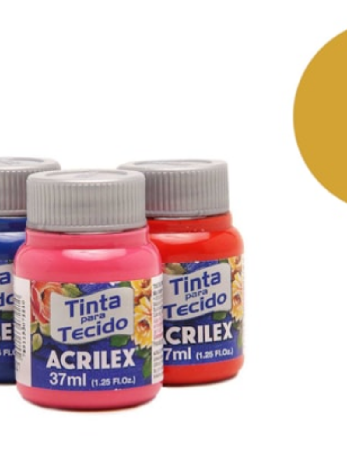 TINTA TECIDO AMARELO CADMIO 1