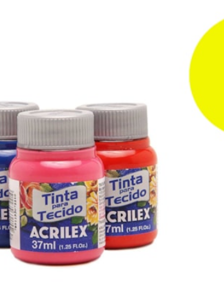 TINTA TECIDO AMARELO LIMAO  1