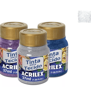 TINTA TECIDO GLITTER CRISTAL 